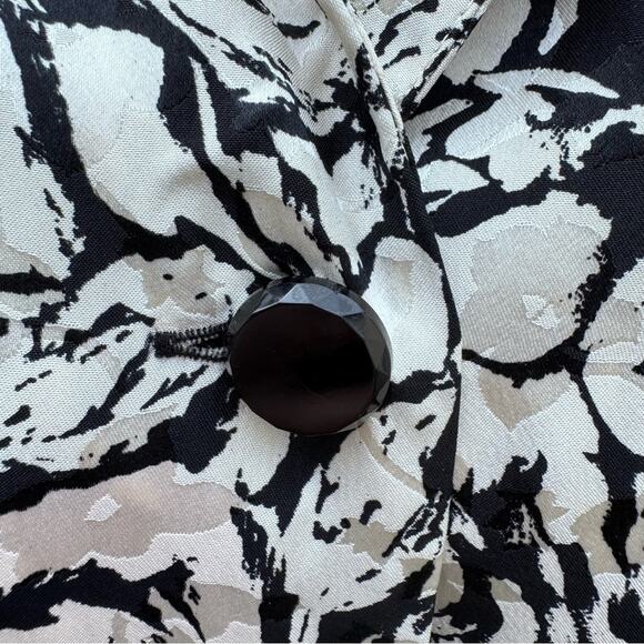 Vintage St. Gillian Petites 100% Silk Jacket Abstract Floral Women's Size 12 - Picture 4 of 12